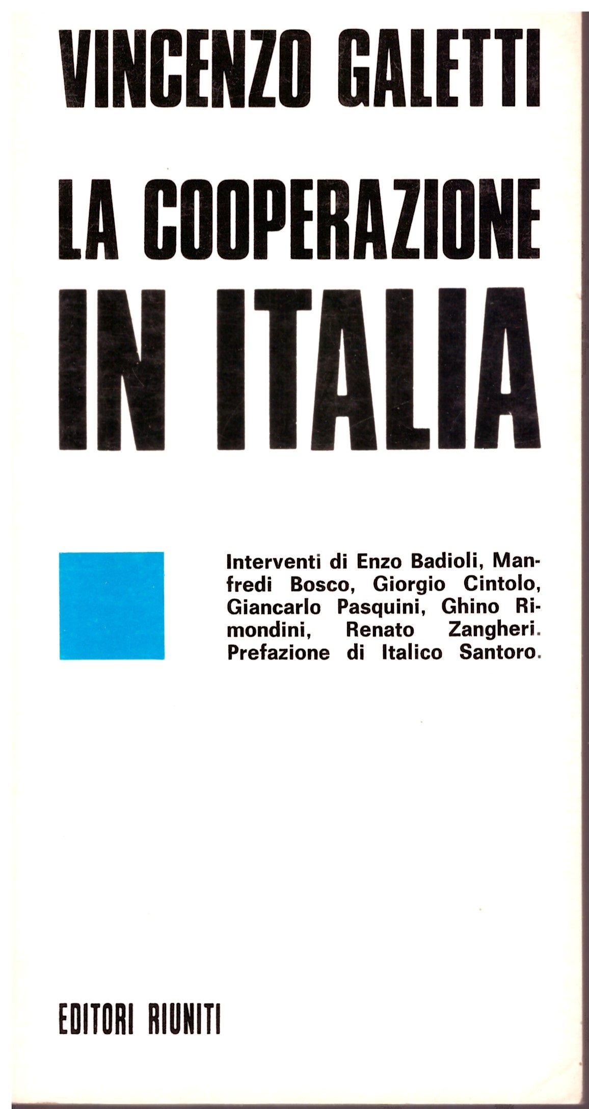 La cooperazione IN ITALIA - Vincenzo Galetti.