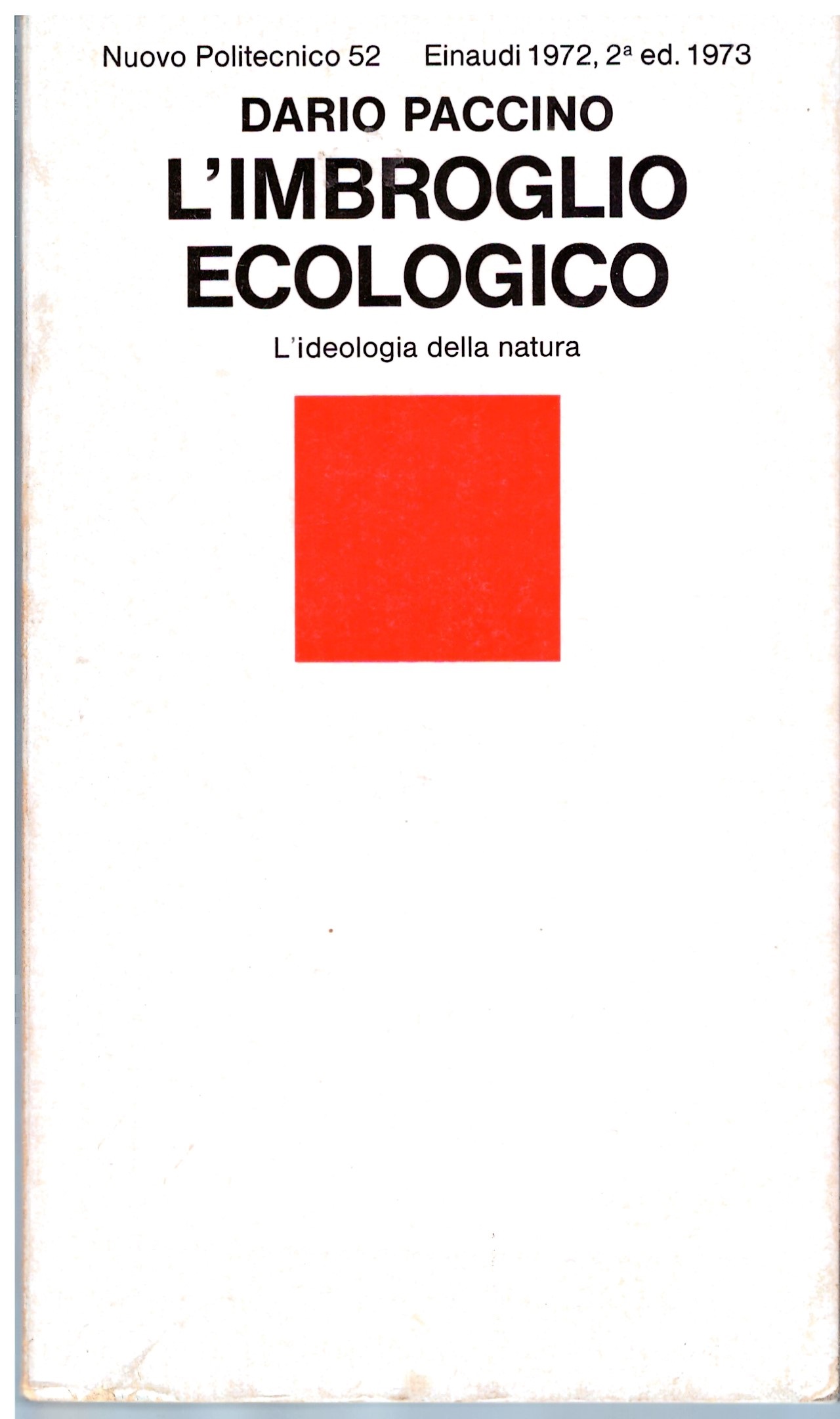 L'imbroglio Ecologico - Dario Paccino.