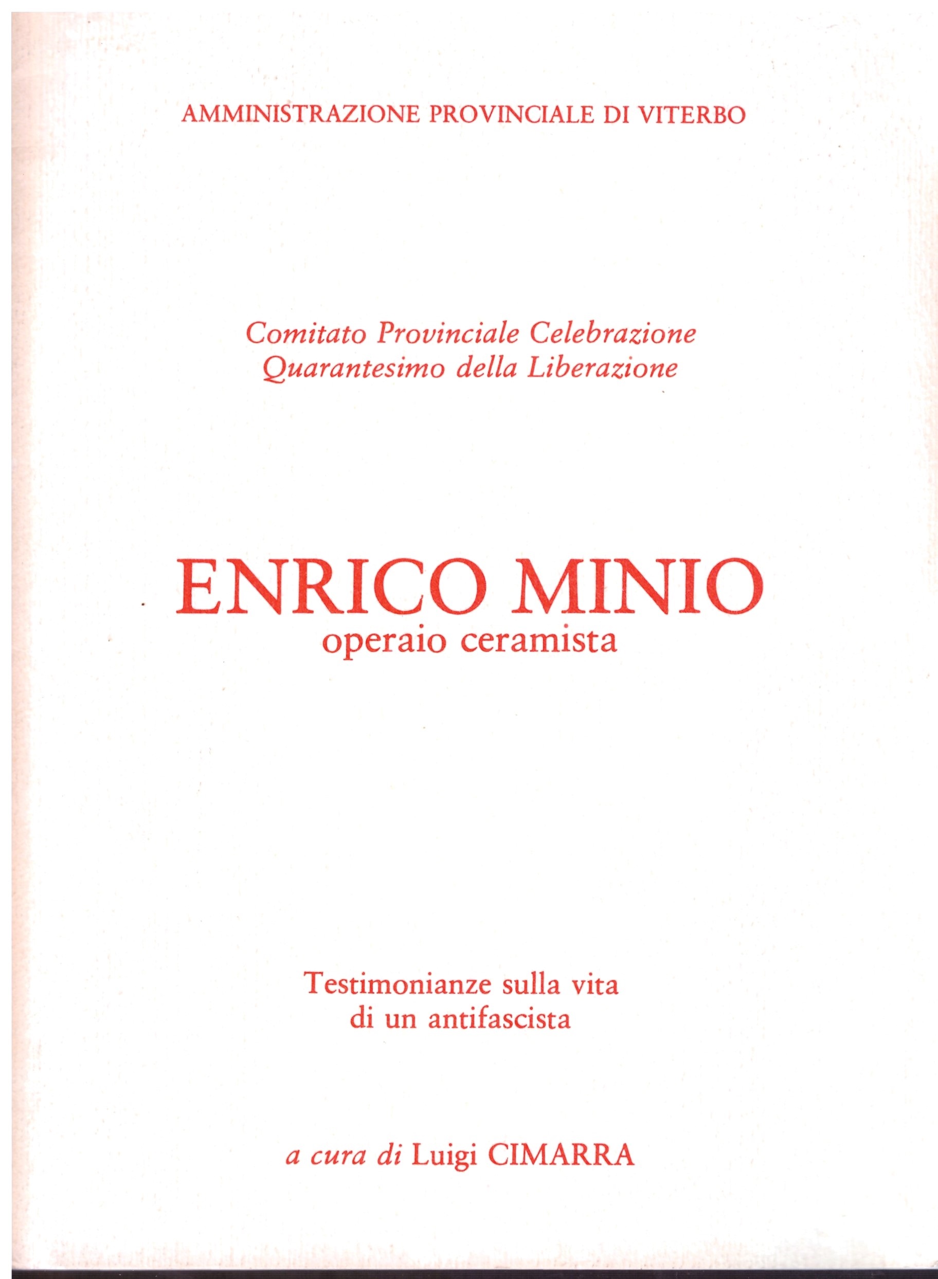 Operaio ceramista - Enrico Minio.