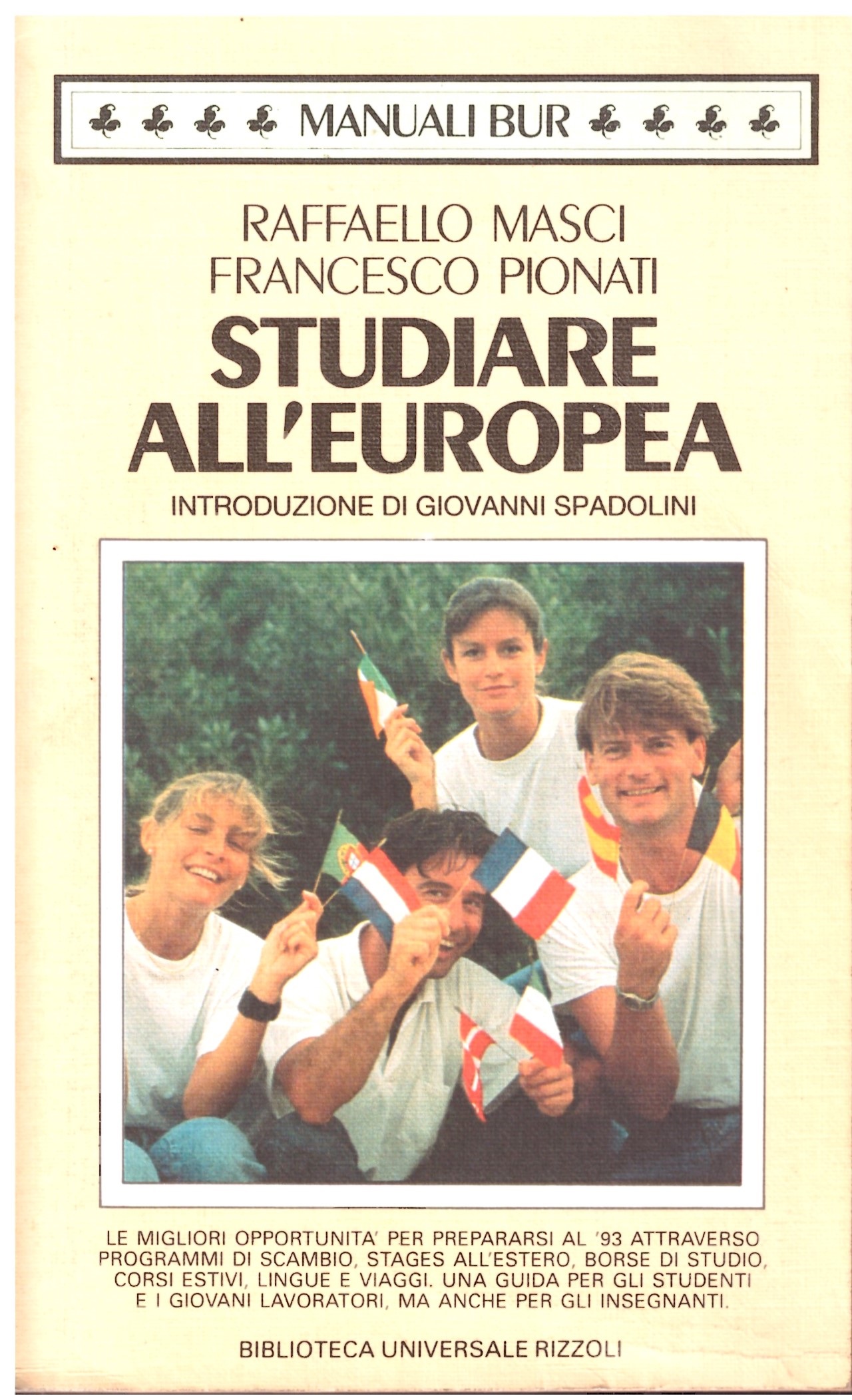STUDIARE ALL'EUROPA - Raffaello Masci/Francesco Pionati.