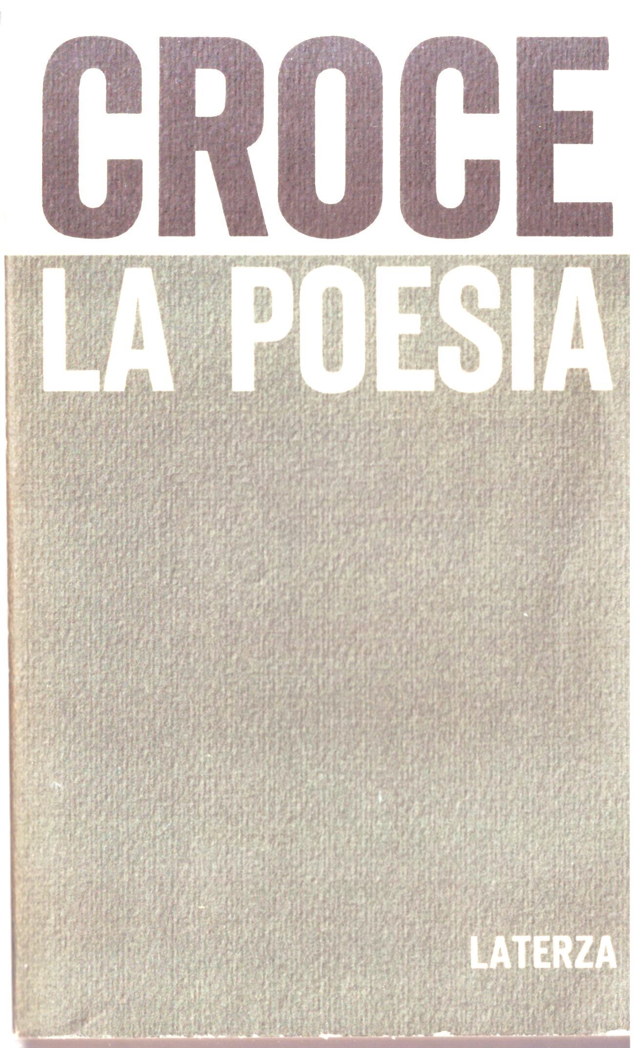 CROCE -La poesia