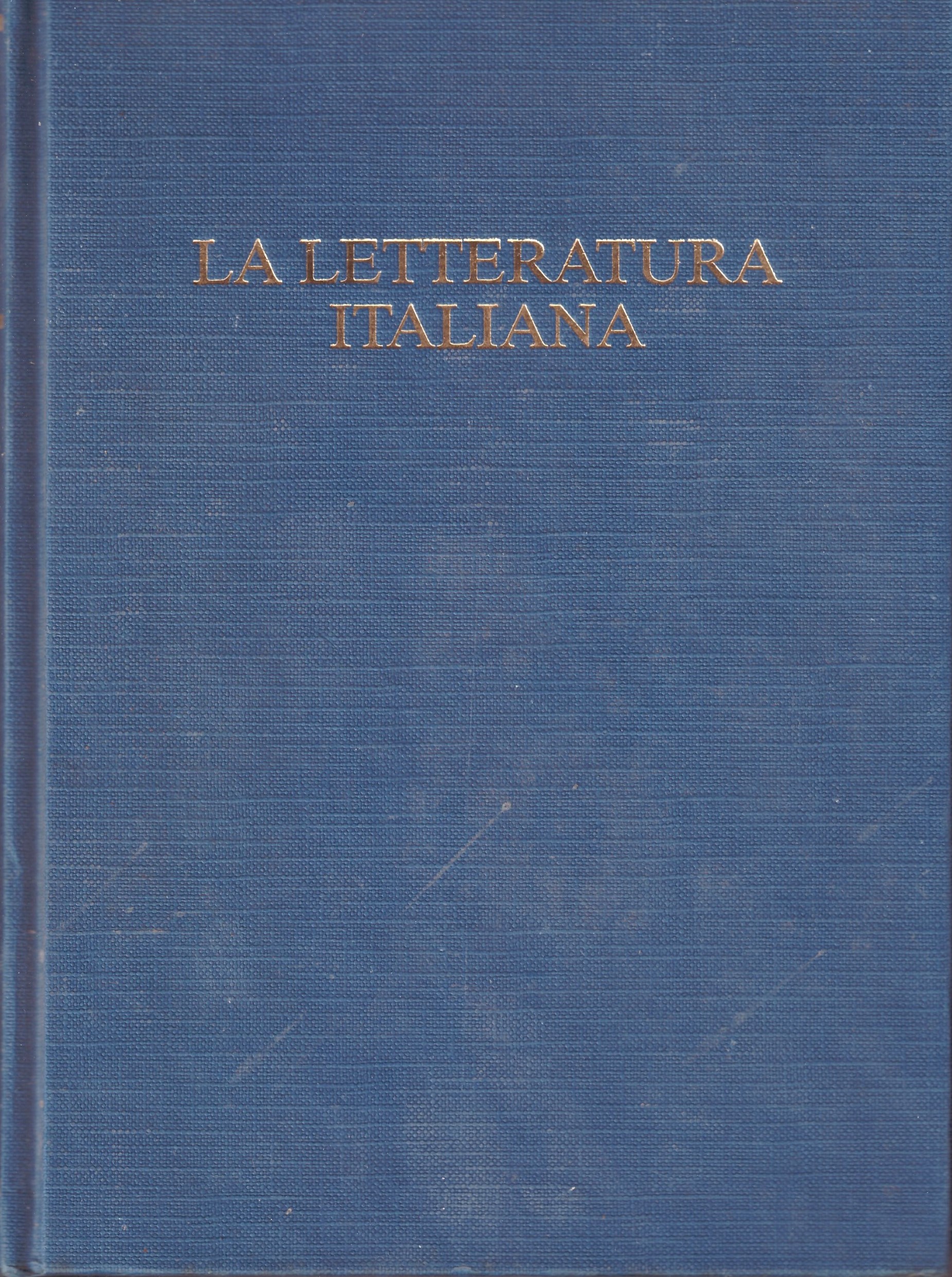 LA LETTERATURA ITALIANA