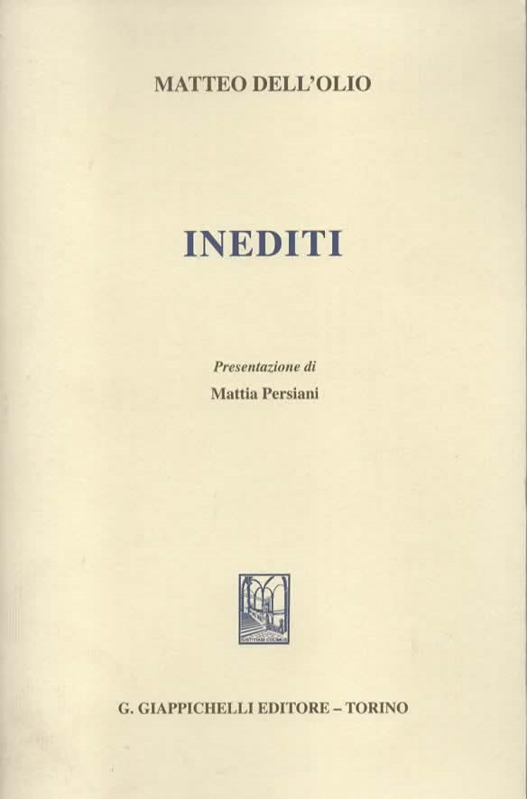 INEDITI – MATTEO DELL’OLIO (2007)